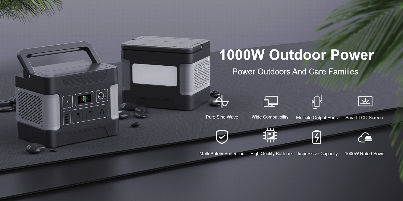 1000 W gilaus ciklo saulės energijos generatorius, skirtas mobiliajam įkrovimui